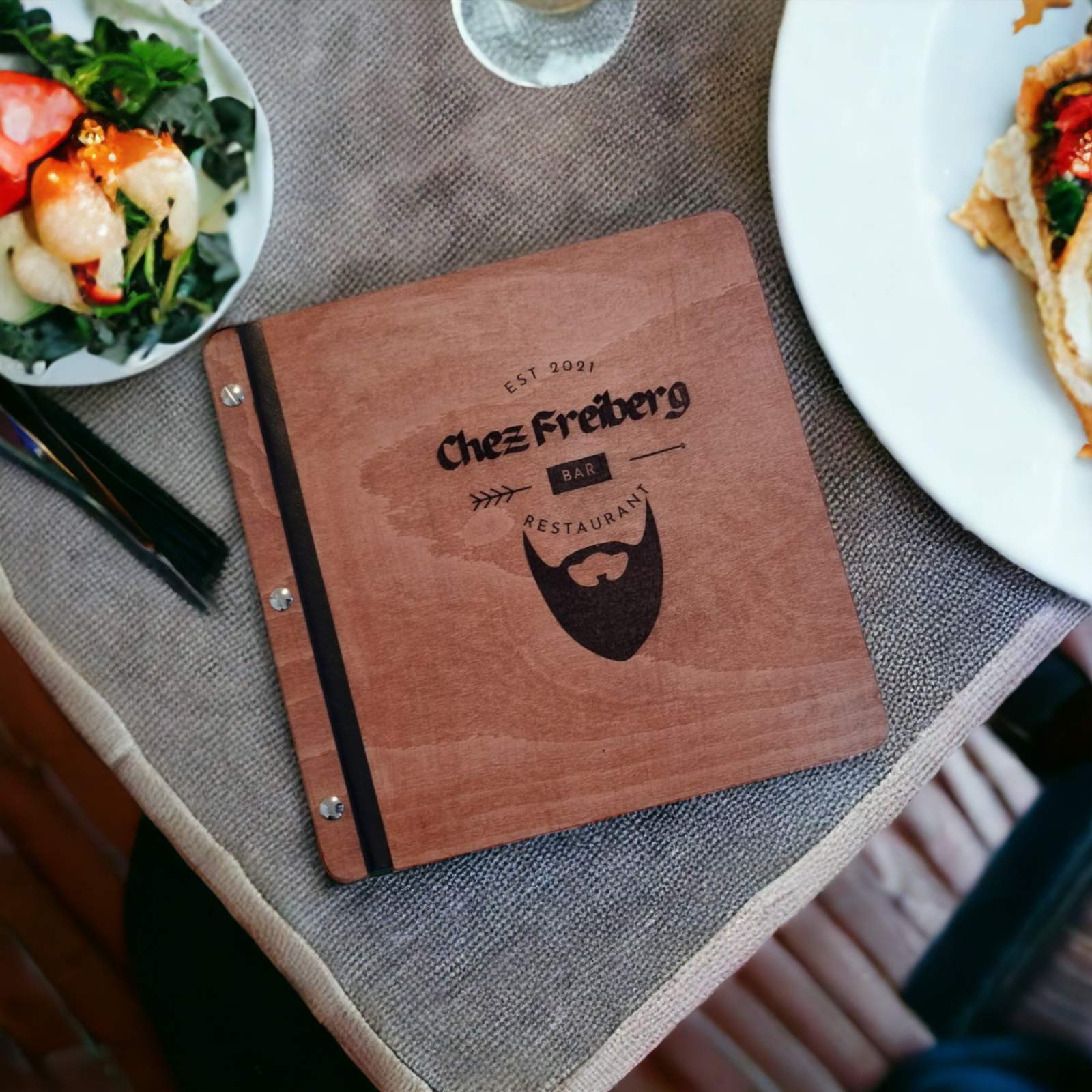 Speisekarte aus Holz M